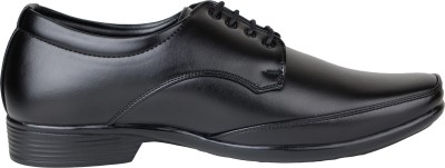 HIKBI Leather Formal Shoes Derby For Men's Best For Office Wear Lace Up For Men(Black , 9)