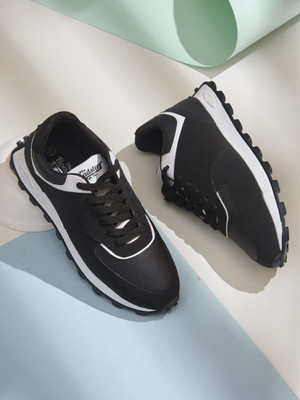 Roadster Everyday Edge Trendy Fashion Double Tone Sneakers For Men(Black , 10)