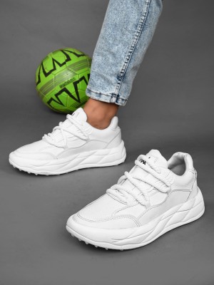 Woakers White Casual Sneakers For Men Sneakers For Men(White)