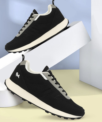 Neemans The Eighties Casual| Fashionable, Slip-Resistant & Comfortable Sneakers For Men(Black, White , 8)