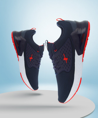 Sparx SM 666 Running Shoes For Men(Navy, Red , 9)