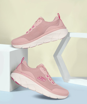 Skechers D'LUX WALKER 2.0-RADIANT ROSE Casual Sneakers for Womens Sneakers For Women(Red , 7)