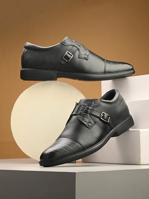 VALENTINO Monk Strap For Men(Black , 7)
