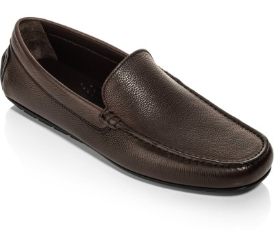 Royal Kuze Men Genuine Leather Premiun Slip On Collection Driving Loafers for Men Loafers For Men(Brown)