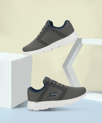 Skechers GO RUN 400 Running Shoes For Men(Grey , 11)