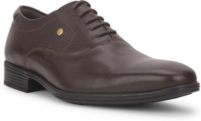 HUSH PUPPIES Hush Puppies Oxford Men’s Leather Shoes | Classic Lace-Up Design Oxford For Men(Brown , 10)