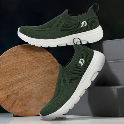 DOCTOR EXTRA SOFT Sports Shoes with Memory Foam Cushioned Insole Running Gym Training D-2008 Casuals For Men(Olive , 13)