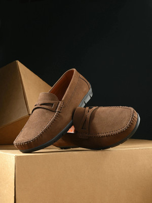 KILLER KL50001 Lightweight Comfort Extra Soft Summer Trendy Premium Stylish Loafers For Men(Brown , 7)