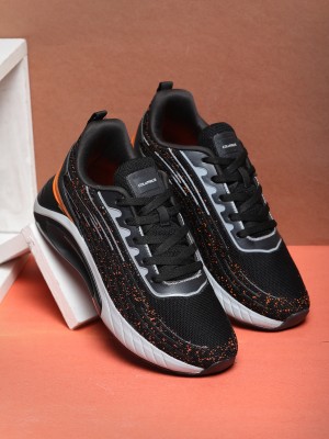 COLUMBUS Columbus HARLEY Sports Shoes for Men's Running,Walking,Gym,Comfort- Black/Orange Running Shoes For Men(Black)