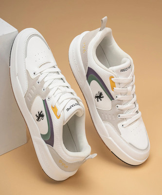 RED TAPE Casual Sneaker Shoes for Men | Elegantly Rounded Front, Soothing Insole Sneakers For Men(White, Yellow , 9)