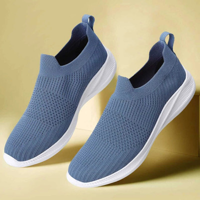 REENGO Casual Shoes for Men And Women Slip On Sneakers For Men(Blue , 6)
