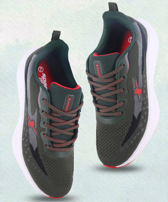 Sparx SM 756 Running Shoes For Men(Green, Red , 6)