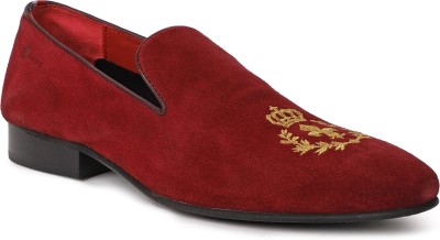 GABICCI Men's Stylish Leather shoes Loafers For Men(Burgundy , 9)