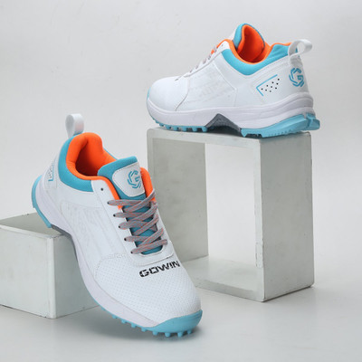 GOWIN GOWIN Turf Cricket Shoes For Men(White , 5)