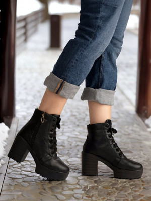 KILLER Boots For Women(Black , 6)