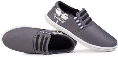 Kzaara Canvas Shoes For Men(Grey , 10)