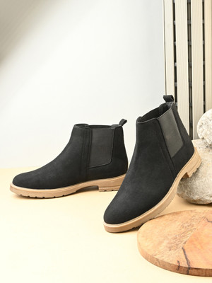 Roadster Boots For Men(Black , 7)