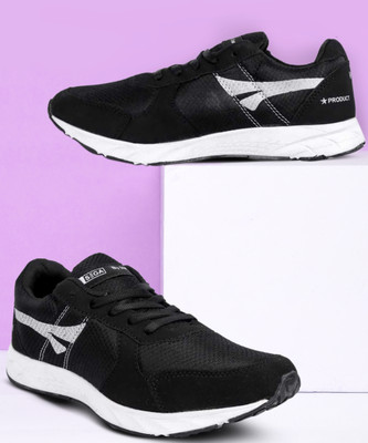 SEGA SG-101 Running Shoes For Men(Black , 6)