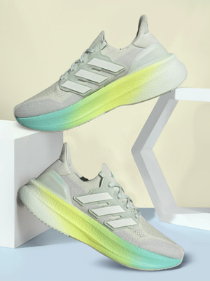 ADIDAS ULTRABOOST 5 Running Shoes For Men(Green , 9)