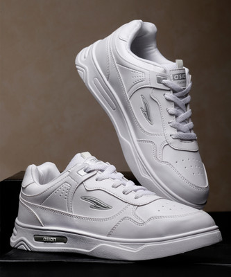 asian Sneaker Casual Shoes For Men | Soft Cushion Insole || Boston-01 Sneakers For Men(White , 7)