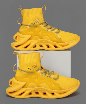 ATOM Alphabounce Sneakers For Men(Yellow , 8)