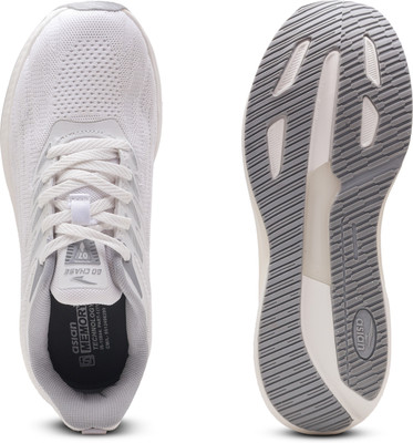 asian Powerplay-31 Men’s Running Shoes | Lightweight, Stylish Knit Sports Sneaker Running Shoes For Men(White , 12)