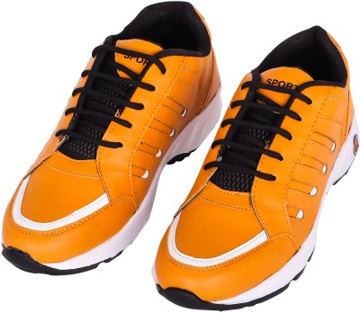 snatch Sports Shoes Casuals For Men(Yellow, White)