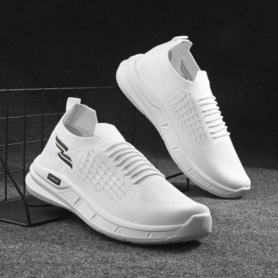 BIRDE ZenG Stylish Memory Foam Soft Comfortable LightWeight Regular Wear Shoes Walking Shoes For Men(White , 7)