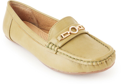 Dressberry Loafers For Women(Olive , 5)