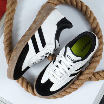 KILLER Sneakers For Men(Black, White , 6)