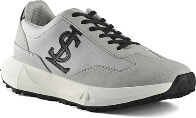 LOUIS STITCH Men's Grey Sneaker, Lightweight Lace-Up Sneakers, UK-11 Sneakers For Men(Grey , 11)