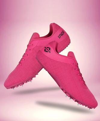 NIVIA Stride 3.0 Track & Field Running Shoes For Men(Pink , 7)