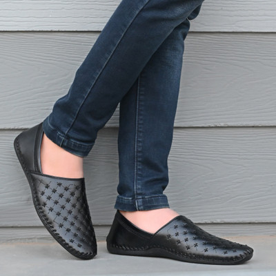 Rowlans Loafers For Men(Black , 9)