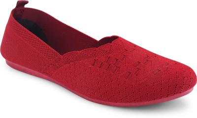 Cafone Footwear Women & Girls Memory Foam, Casual Bellies For All Seasons. Bellies For Women(Maroon , 4)