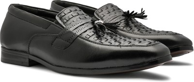 Feather Leather Loafers For Men(Black)