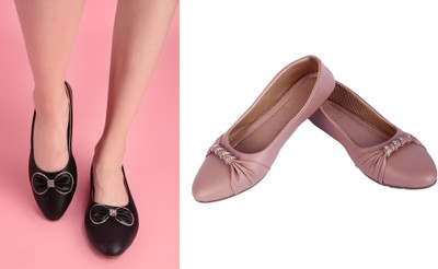 AKD Bellies For Women(Black, Pink , 5)