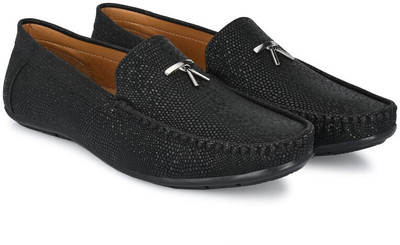 STREETLOOK Stylish Slip On Loafers Party For Men Loafers For Men(Black , 7)