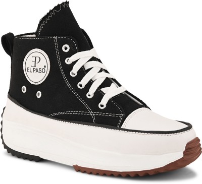 El Paso EPNZ11708 Lightweight Comfort Summer Trendy Premium Stylish Sneakers For Men(Black)