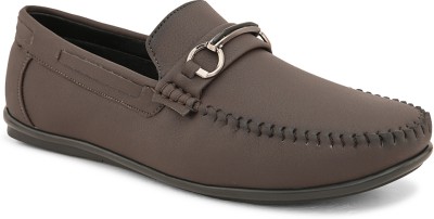 SiR CORBETT Men's Horsebit Casual Loafers Loafers For Men(Brown)