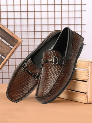 CARLTON LONDON Loafers For Women(Brown , 7)