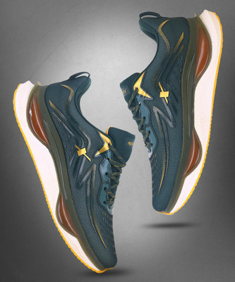 Sparx SM 887 Running Shoes For Men(Green, Gold , 10)