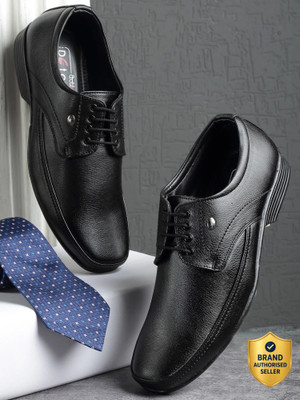 action DOTCOM OFFICE-31 Trendy Comfortable Durable comfortable Formal Lace-Up Derby For Men(Black , 7)