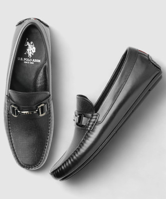 U.S. POLO ASSN. DOREH Driving Shoes For Men(Black , 7)