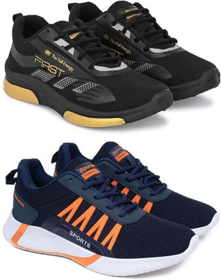 ANGO Sports Shoes For Men(Black , 10)