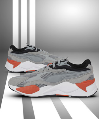 PUMA Rs-X3 Twill Airmesh L Sneakers For Men(Grey , 4)