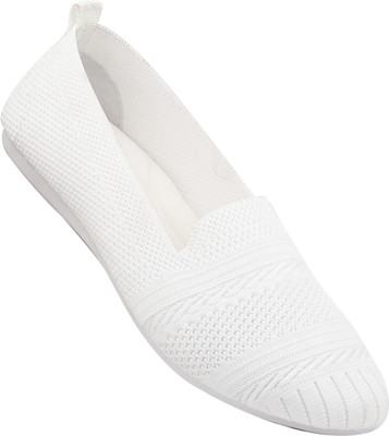 Cafone Footwear Women & Girls Memory Foam, Casual Bellies For All Seasons. Bellies For Women(White , 7)