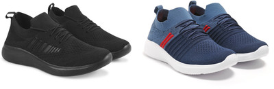 Face Stylish Sports Shoes for Men – Ideal for Running, Gym & Training Sneakers For Men(Black, Navy, Red , 10)