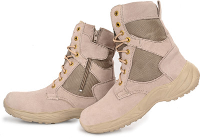 OMEE GOLD Force 002 Military and Tactical Outdoors Boots For Men(Beige , 8)
