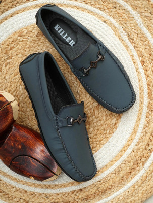 KILLER Premium Men’s Loafers | Lightweight Casual Slip-On Comfort Loafers For Men(Grey , 8)
