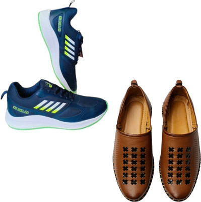 Plama Stylish Casual Shoes for Men – Perfect for Daily Wear Casuals For Men(Blue, Brown , 7)